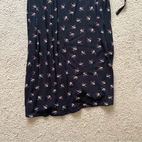 Black Floral Slip Dress - Picture 3 of 6